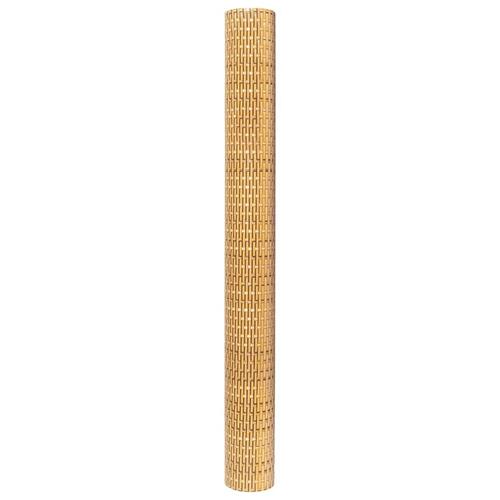 Altanafskærmning 500x80 cm polyrattan lysebrun