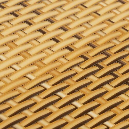 Altanafskærmning 500x80 cm polyrattan lysebrun