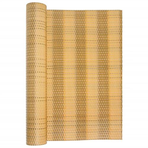 Altanafskærmning 300x80 cm polyrattan lysebrun