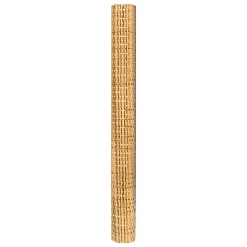 Altanafskærmning 500×100 cm i polyrattan - lysebrun