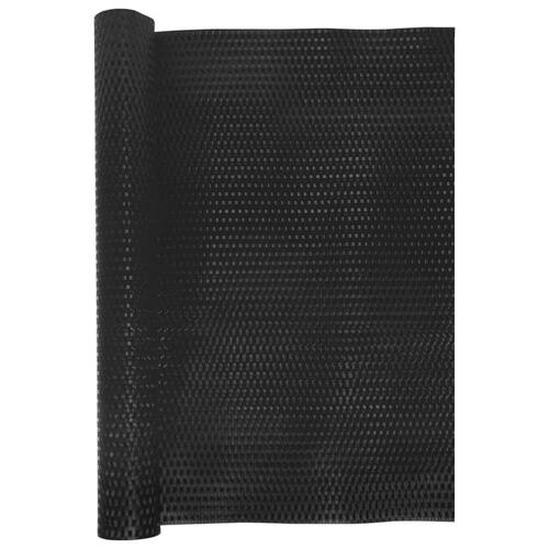 Altanafskærmning 500x80 cm polyrattan sort