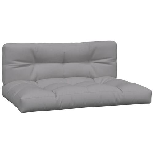 Midtermoduler til pallesofa 2 stk. med hynder massivt akacietræ