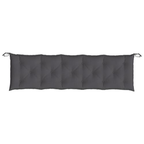 Hynde til havebænk 180x50x7 cm oxfordstof antracitgrå