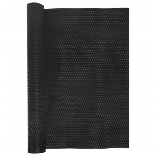 Altanafskærmning 400x80 cm polyrattan sort