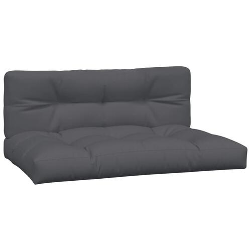 Midtermoduler til pallesofa 2 stk. med hynder massivt akacietræ