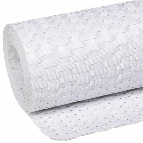 Altanafskærmning 1000x90 cm polyrattan hvid