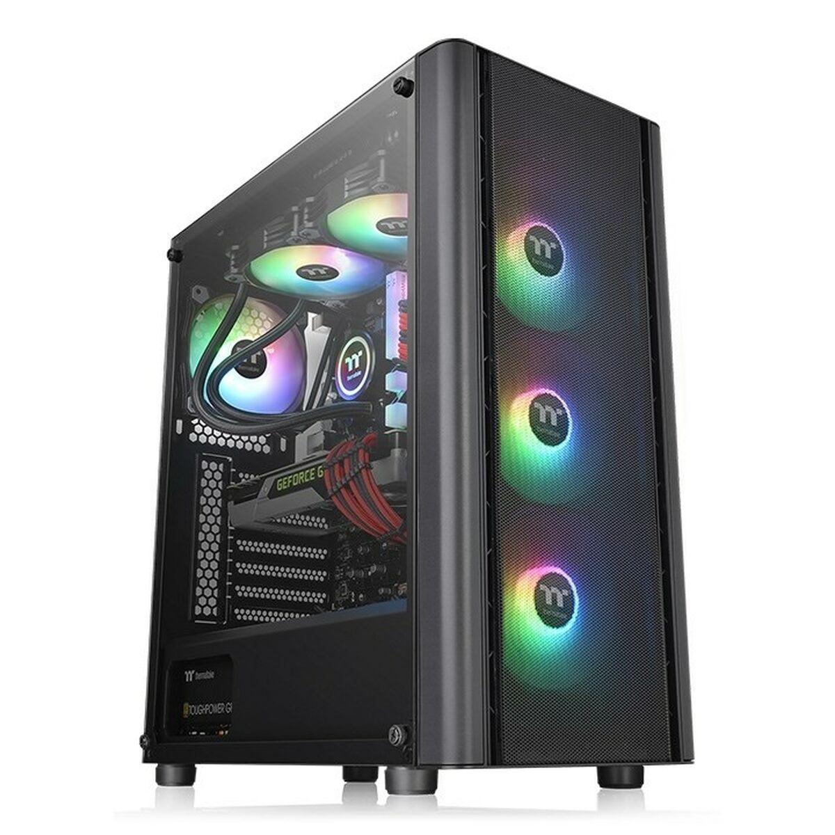 THERMALTAKE ATX semi-tårn kabinet - sort, hærdet glas