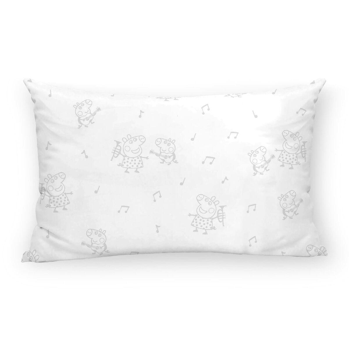 Peppa Pig pudebetræk - grå/multifarvet, 30 × 50 cm, 100% bomuld, 175 tråde