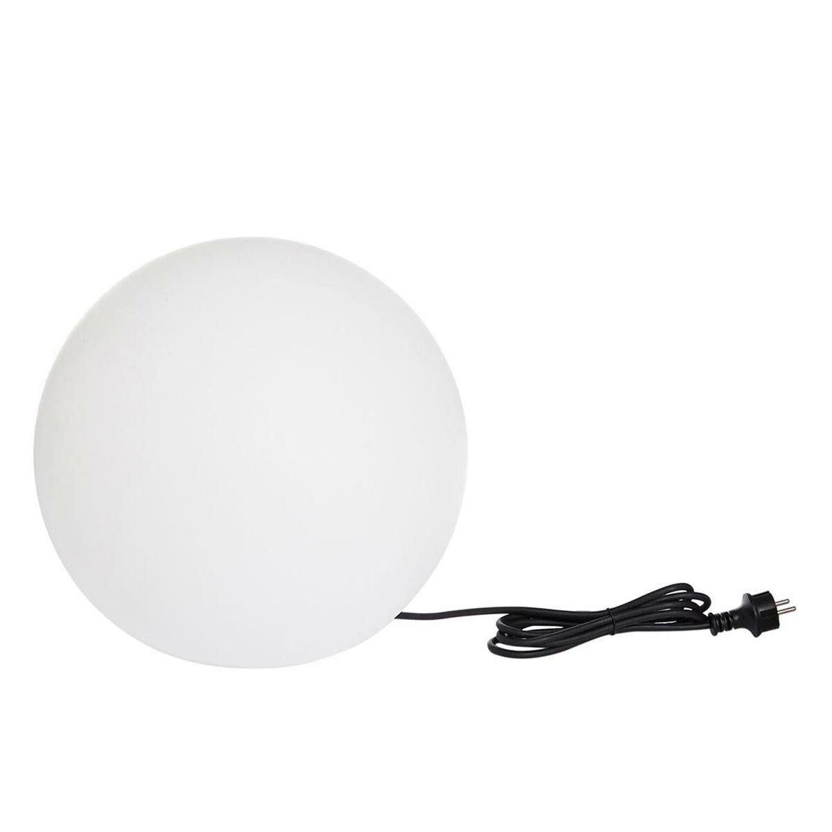 Lumisky Bobby udendørs lampe - hvid kugle Ø40 cm, E27