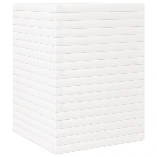 Plantekasse 50x50x68,5 cm massivt fyrretræ hvid