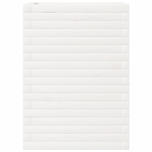 Plantekasse 50x50x68,5 cm massivt fyrretræ hvid