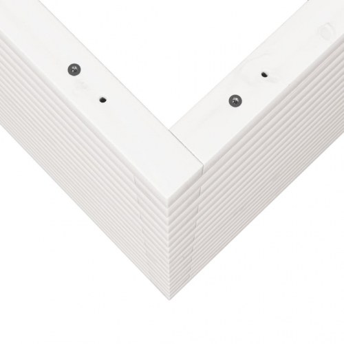 Plantekasse 50x50x68,5 cm massivt fyrretræ hvid