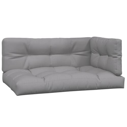 Hjørnemoduler til pallesofa 2 stk. med hynder massivt akacietræ