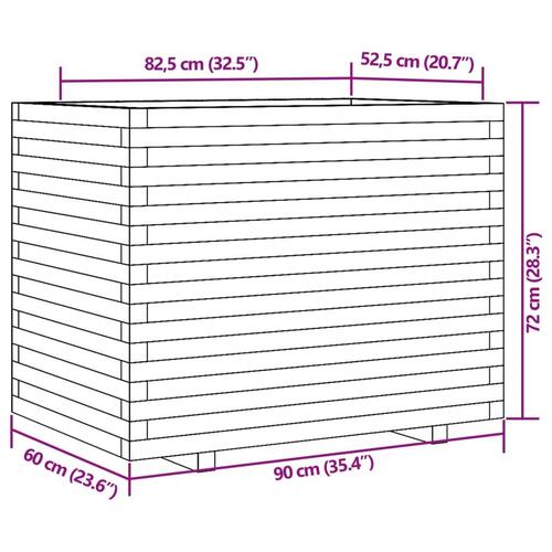 Plantekasse 90x60x72 cm massivt douglasgran