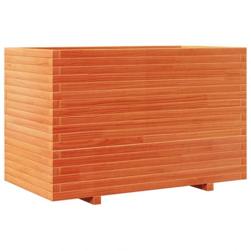Plantekasse 110x60x72 cm massivt fyrretræ gyldenbrun