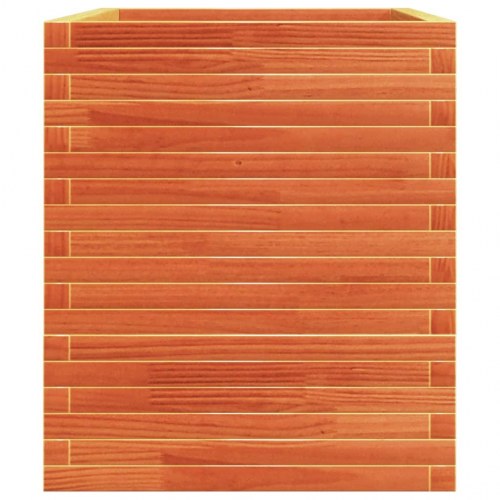 Plantekasse 110x60x72 cm massivt fyrretræ gyldenbrun