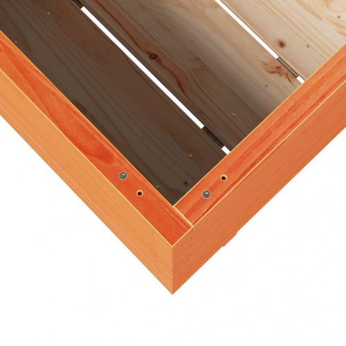 Plantekasse 110x60x72 cm massivt fyrretræ gyldenbrun