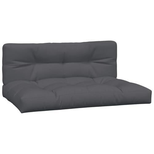 Midtermoduler til pallesofa 2 stk. med hynder massivt akacietræ