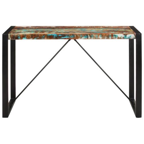 Spisebord 120x55x76 cm massivt genbrugstræ