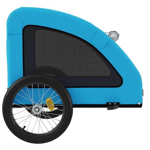 Cykeltrailer til kæledyr oxfordstof og jern blå