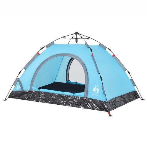 2-personers campingtelt vandafvisende quick-release blå