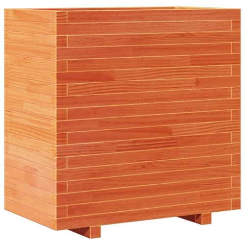 Plantekasse i massivt fyrretræ 70 x 40 x 72 cm - gyldenbrun