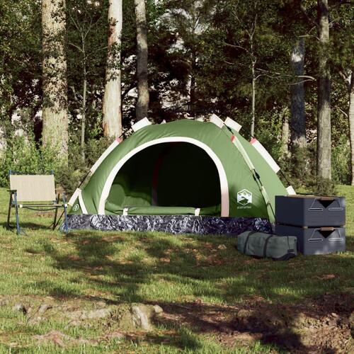 2-personers campingtelt vandafvisende quick-release grøn