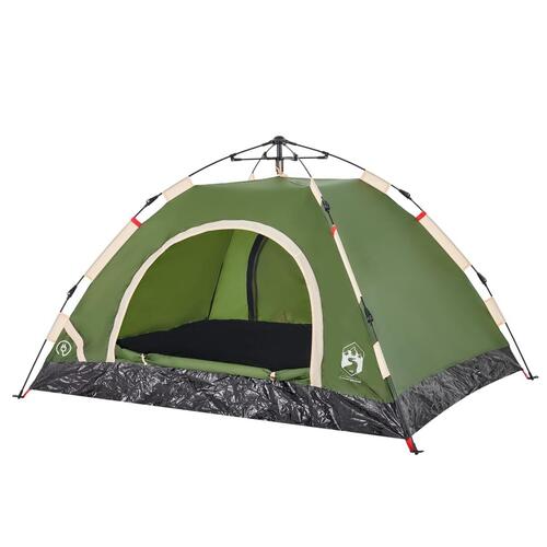 2-personers campingtelt vandafvisende quick-release grøn