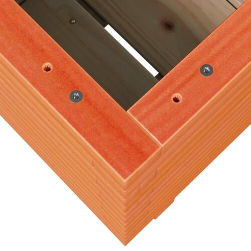 Plantekasse 40x40x49,5 cm massivt fyrretræ gyldenbrun