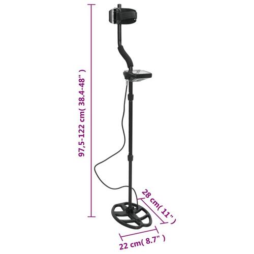 Metaldetektor 20 cm søgedybde LCD-display