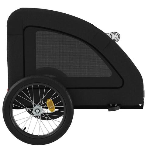 Cykeltrailer til kæledyr oxfordstof og jern sort