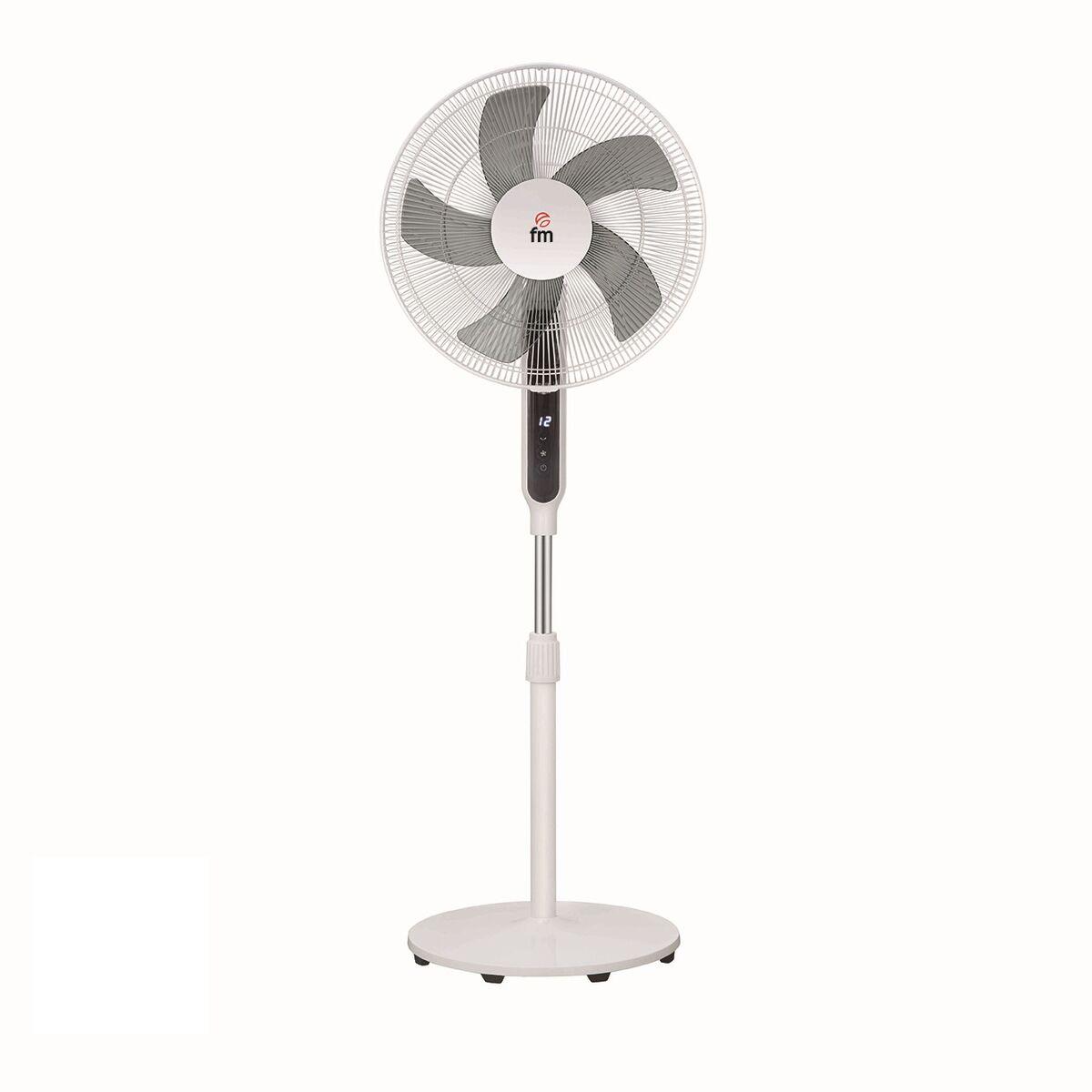 Grupo FM IP40DC fritstående gulvventilator - hvid, 30 W, Ø 40 cm