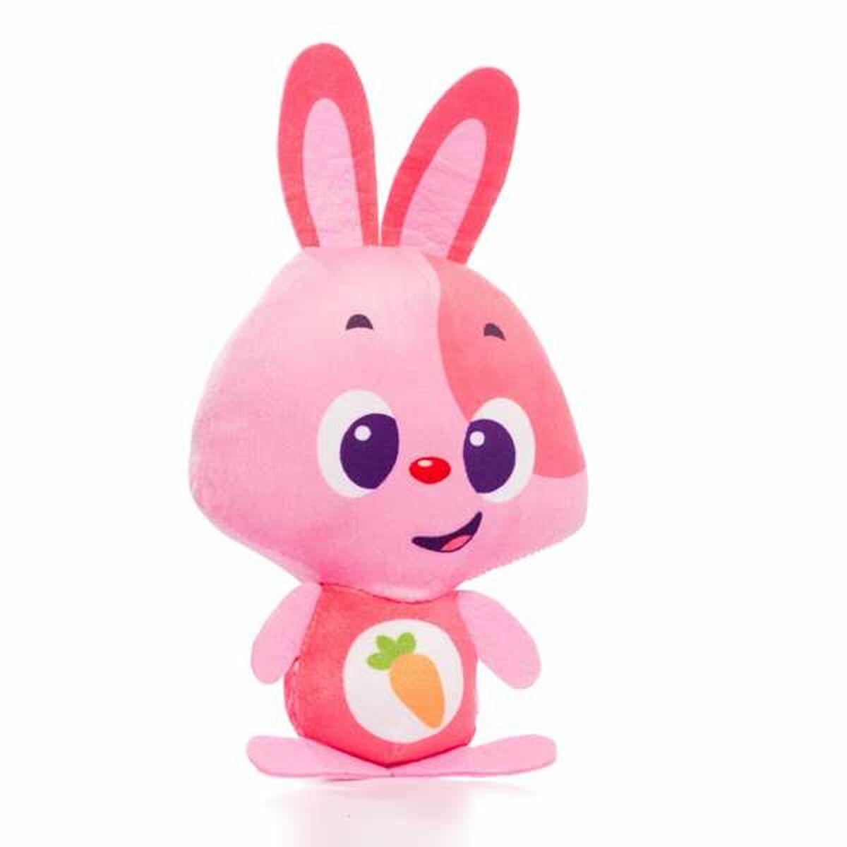 Tøjdyr med lyd Moltó Gusy Luz Baby Bunny - Pink 7,5 cm