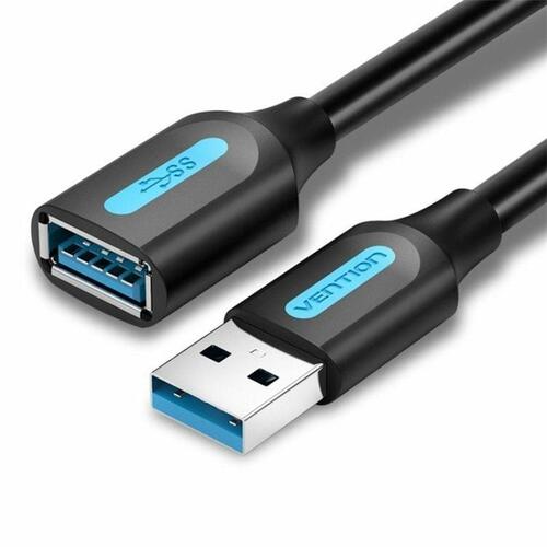 USB forlængerkabel Vention CBHBF 1 m Sort (1 enheder)