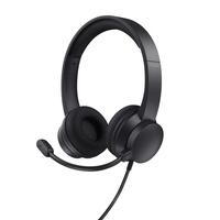 Hovedtelefoner med mikrofon Trust 25089 Sort