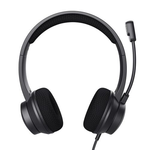 Hovedtelefoner med mikrofon Trust 25089 Sort