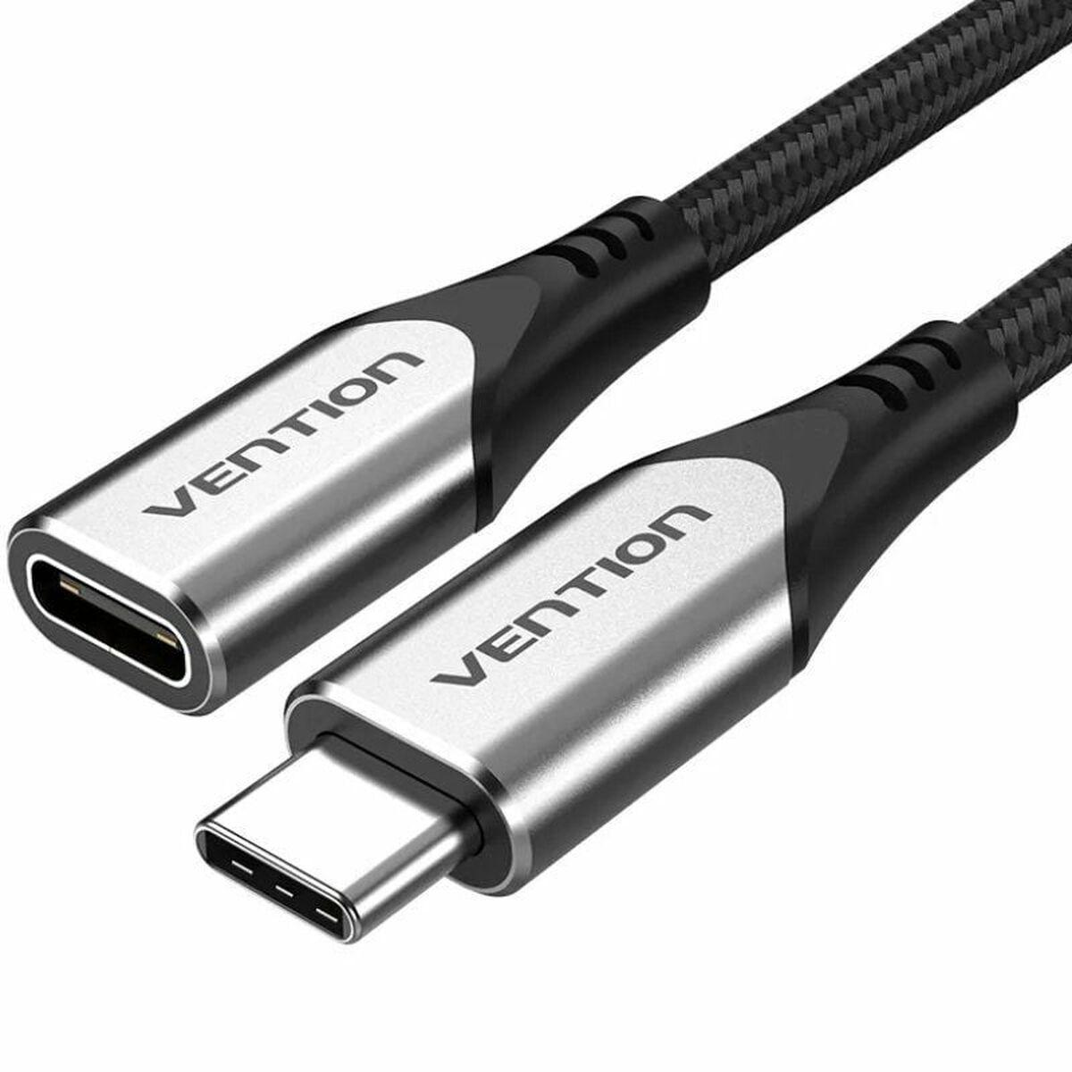 Vention USB-C forlængerkabel 1 m - grå, 3 A