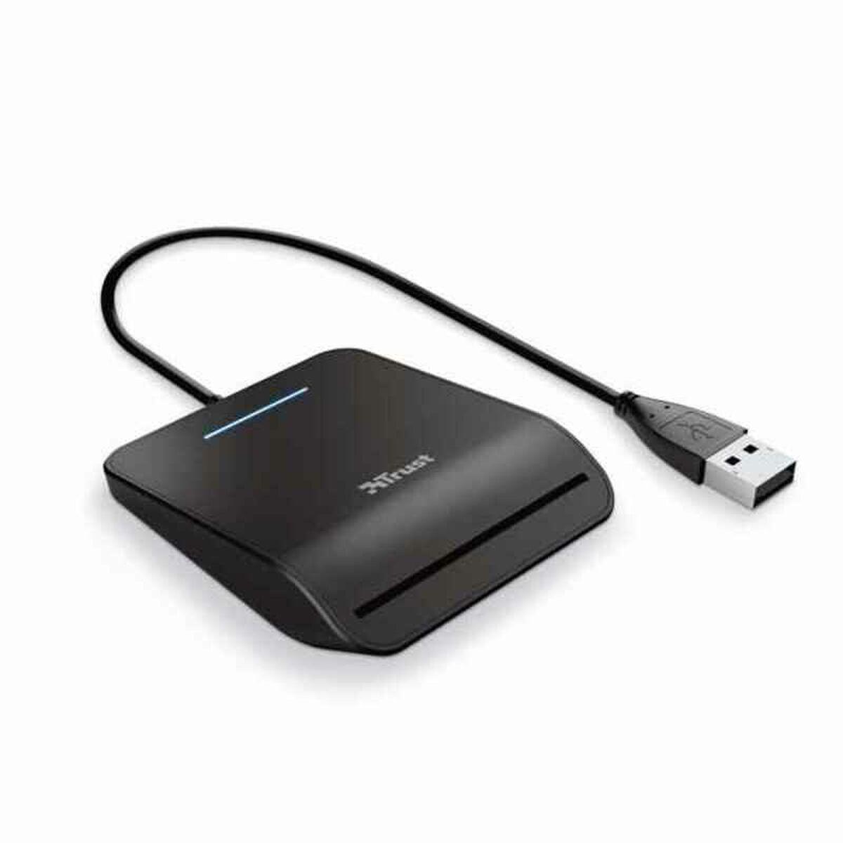 Smartcard-læser Trust Primo - sort USB 2.0 Plug & Play