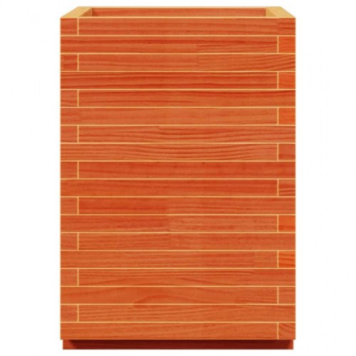 Plantekasse 50 x 50 x 72,5 cm i massivt fyrretræ - gyldenbrun
