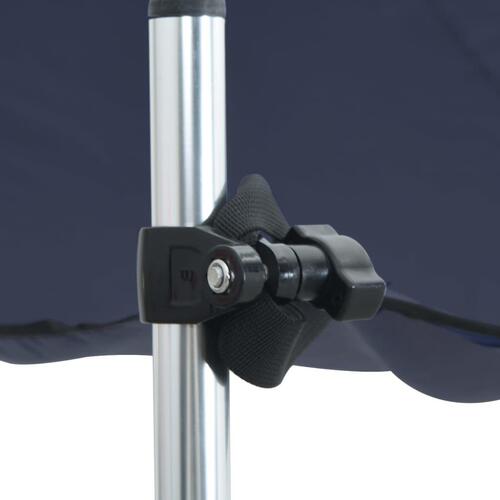 Solsejl til båd 170x170x(115-183) cm forlængerdel blå