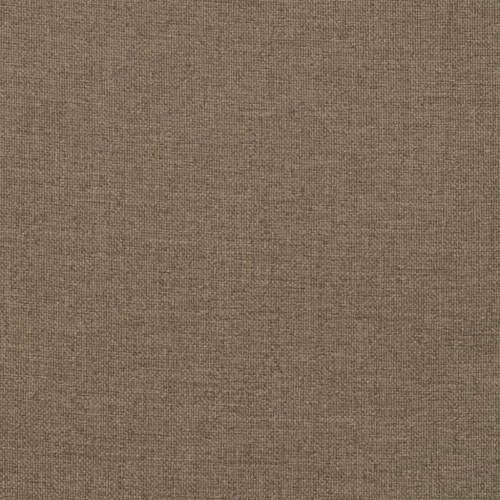 Stolehynder med høj ryg 6 stk. 120x50x7 cm stof gråbrun