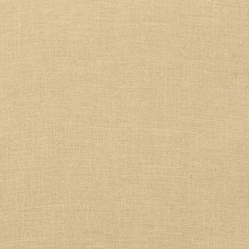 Stolehynder med høj ryg 2 stk. 120x50x7 cm stof beige