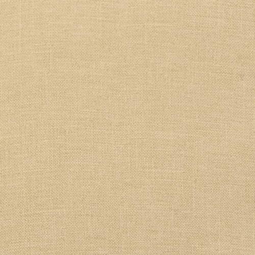 Stolehynder med lav ryg 2 stk. 100x50x7 cm stof beige