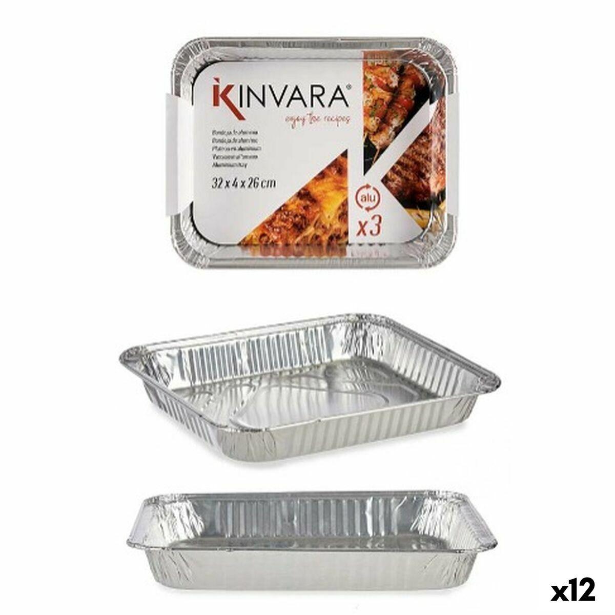 Drypbakker til grill Kinvara - 12 enheder, 3 dele, aluminium