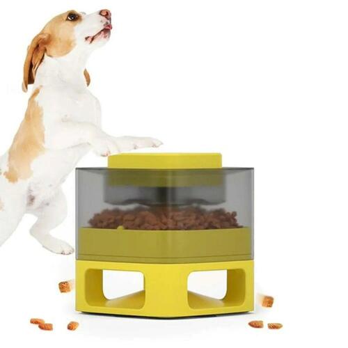 Hund Feeder Doggy Village Auto-Buffet Gul 50 x 28 x 50 cm