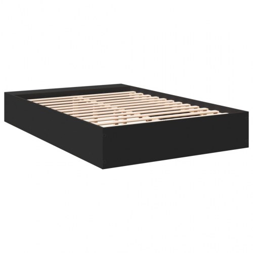 Sengestel med opbevaring 120 x 190 cm - sort