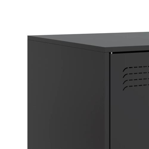 Tv-borde 2 stk. 67x39x44 cm stål sort