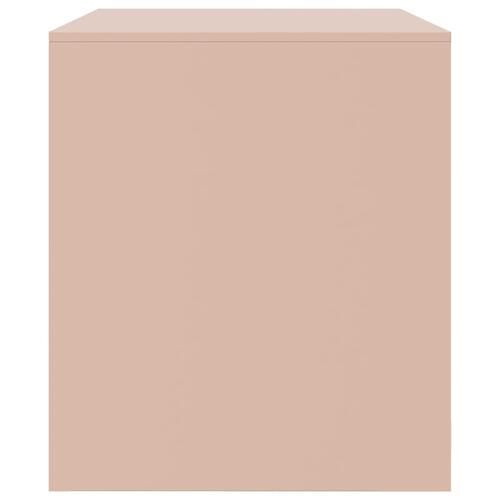 Tv-bord 67x39x44 cm stål lyserød