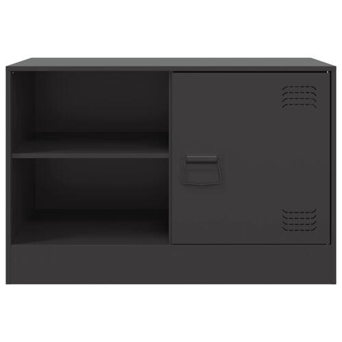 Tv-bord 67x39x44 cm stål sort