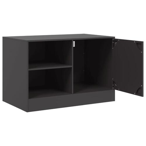 Tv-bord 67x39x44 cm stål sort